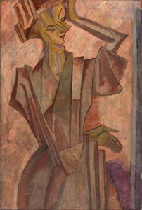 Painting 1914 Woman At A Mirror — Frederick Etchells