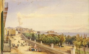 Riviera Di Chiaia In Naples — Giacinto Gigante