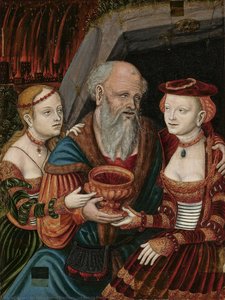 Lot And His Daughters — Wolfgang Krodel The Elder