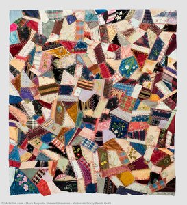 Victorian Crazy Patch Quilt — Mary Augusta Stewart Houston