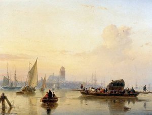 Dordrecht Sun — Andreas Schelfhout