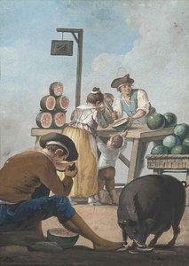 The Seller Of Watermelons — Saverio Xavier Della Gatta