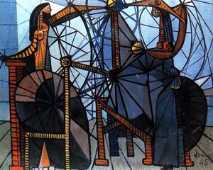 The Two Blind — Oscar Dominguez