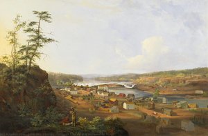 Oregon City On The Willamette River — John Mix Stanley, Contemporary Realism
