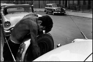 Greasy Young Man Who Has Been Working On A Car. — Bruce Davidson, Documentary Photography
