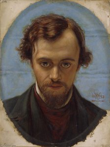 Portrait Of Dante Gabriel Rossetti — William Holman Hunt