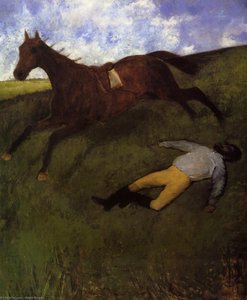 The Fallen Jockey (also Known As Fallen Jockey) — Edgar Degas