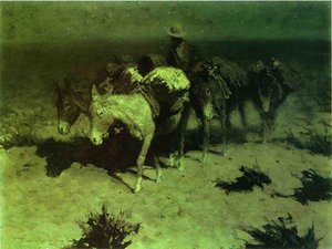 A Pack Train — Frederic Remington