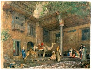 Courtyard Of The Painter's House, Cairo — John Frederick Lewis