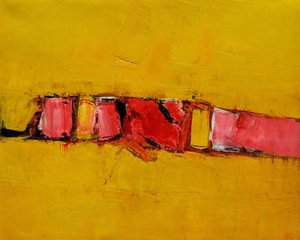 Landscape On Gold And Pink — Peter Kinley