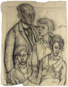 Familie Glaser — Otto Dix