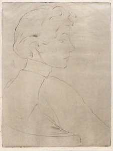 Large Head In Profile — Julian Alden Weir