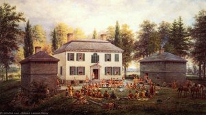 Sir William Johnson Presenting Medals To The Indian Chiefs Of The Six Nations At Johnstown, N.y. — Edward Lamson Henry