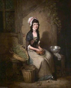 A Girl Shelling Peas — William Redmore Bigg