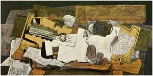 Still Life With A Guitar — Georges Braque, Synthetic Cubism