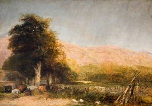 A Farm At Betws Y Coed — David Cox The Elder