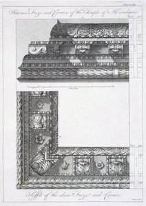 Interior Frieze And Cornice Of The Temple Of — Robert Adam