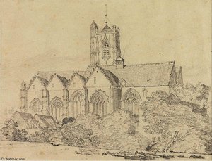 The Church Of St. John, Peronne (somme) — John Sell Cotman