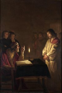 Christ Before The High Priest — Gerard Van Honthorst, Baroque