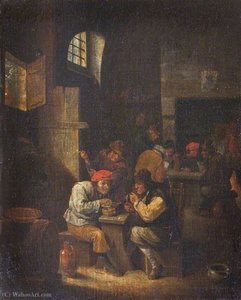 A Tavern Interior — Cornelis Dusart