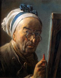 Autorretrato Au Chevalet — Jean-baptiste-siméon Chardin