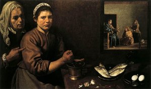Christ In The House Of Mary And Martha — Diego Velázquez