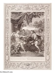 Picart Meleager Presents The Boar S Head To Atalanta Engraving — Bernard Picart