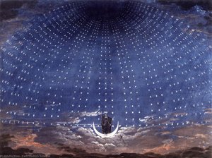 Stage set for Mozart's Magic Flute