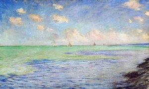 The Sea At Pourville — Claude Monet
