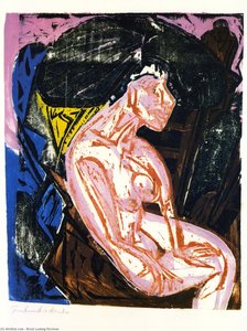 Die Geliebte — Ernst Ludwig Kirchner, Expressionism