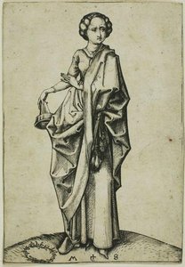 The Fourth Foolish Virgin — Martin Schongauer