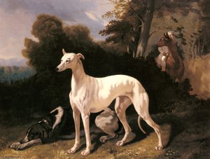 A Greyhound In An Extensive Landscape — Alfred De Dreux