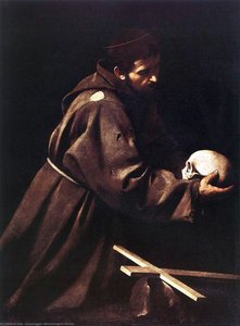Saint Francis In Prayer — Caravaggio, Baroque