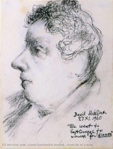 Portrait Of A Man — David Davidovich Burliuk