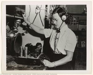 Spar Learns To Be Radio Technician — United States Coast Guard