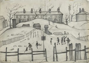 Houses In Broughton — Laurence Stephen Lowry