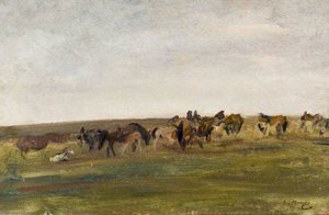 Exmoor Ponies — Sir Alfred James Munnings