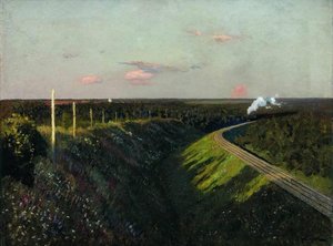 Train On The Way — Isaak Ilyich Levitan