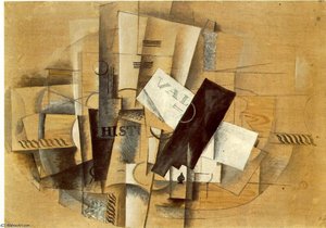 Pedestal Table, Kunstmuseum Basel — Georges Braque, Synthetic Cubism