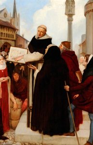 Albertus Magnus Expounding His Doctrines Of Physical Science In The Streets Of Paris, C.1245 — Ernest Board