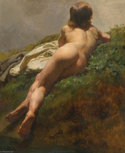 Jünglingsakt Im Freien — Rudolf Koller