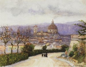 Florence. Walk. — Vasily Ivanovich Surikov