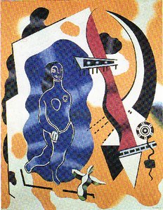 Dancer Blue — Fernand Léger, Cubist Expression