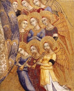 Assumption Of The Virgin (detail) — Sano Di Pietro, Sienese Gothic