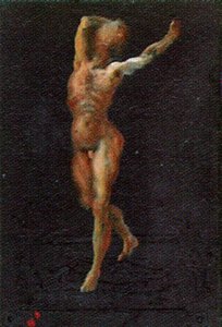 Untitled (male Nude In A Landscape), 1948 — Salvador Dalí