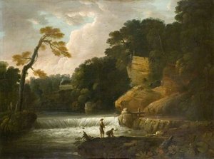 Powerscourt Falls — George Barret The Elder