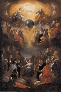 Adoration Of The Holy Trinity — Johann Heinrich Schönfeld, Baroque