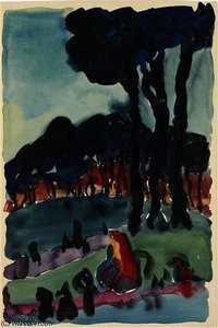 The Park At Night — Georgia O'keeffe