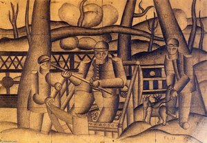 Fishermen — Fernand Léger, Cubist Style