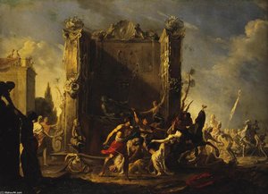 Rape Of The Sabine Women — Johann Heinrich Schönfeld, Baroque